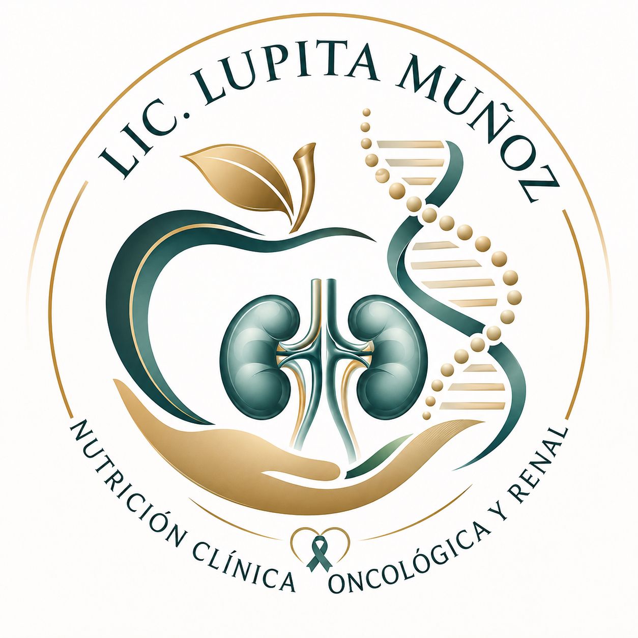 Logo Lic. Lupita Muñoz — Nutrición Clínica Oncológica y Renal